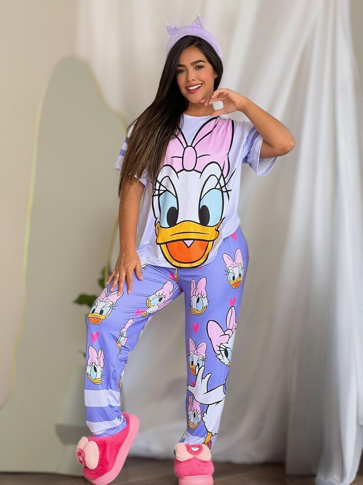 Daisy Dreams - Pijama Mujer Oversize 3 Piezas