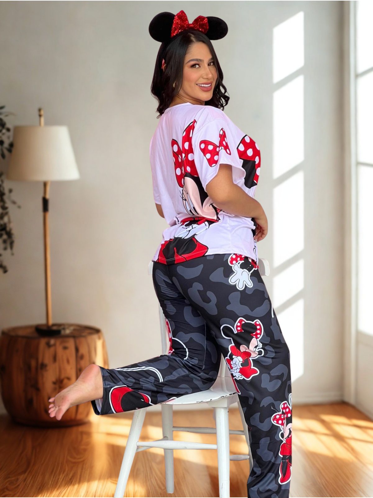 Minnie Love Set - Pijama Mujer Oversize 3 Piezas