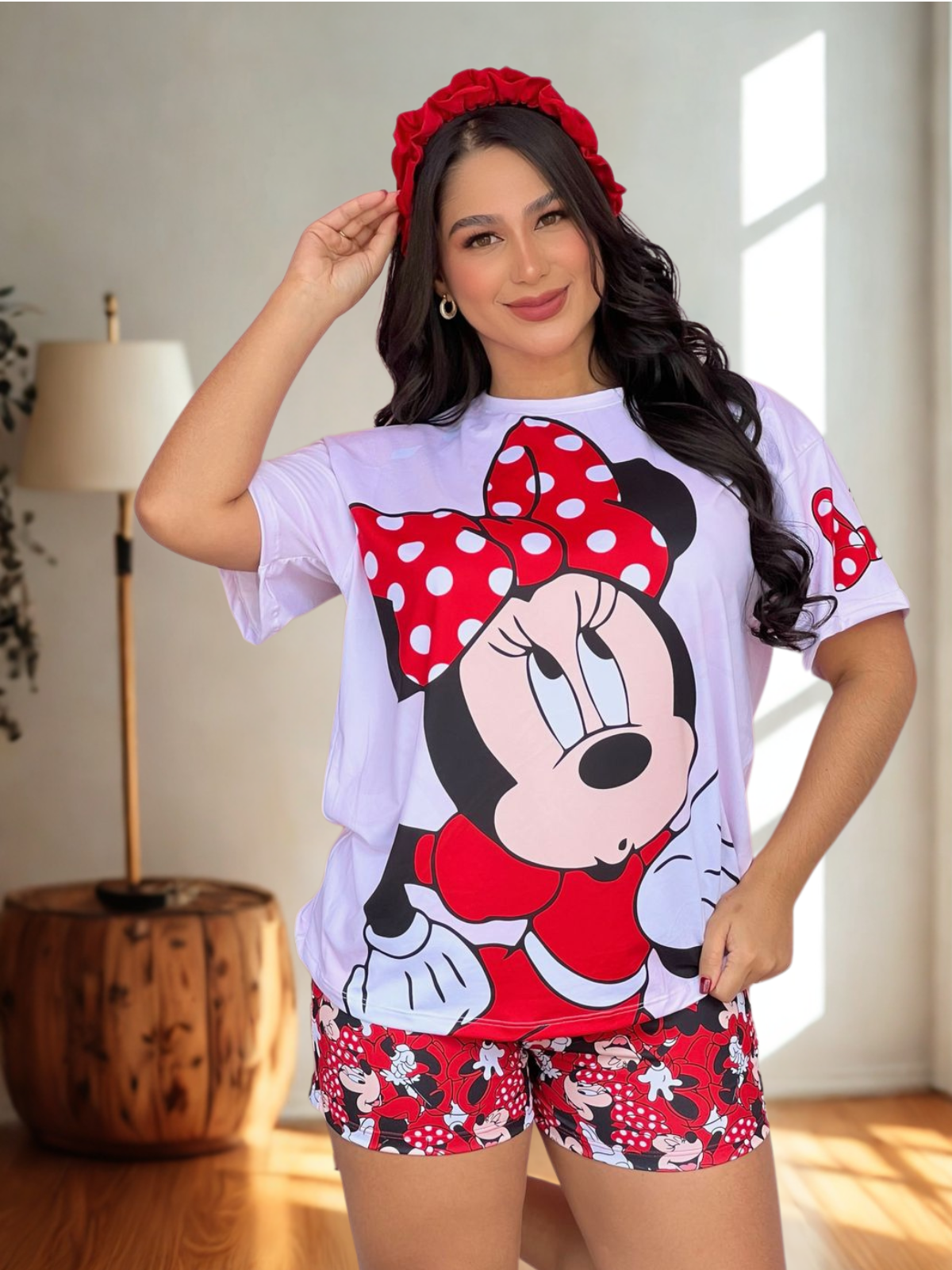 Minnie Love Set - Pijama Mujer Oversize 3 Piezas