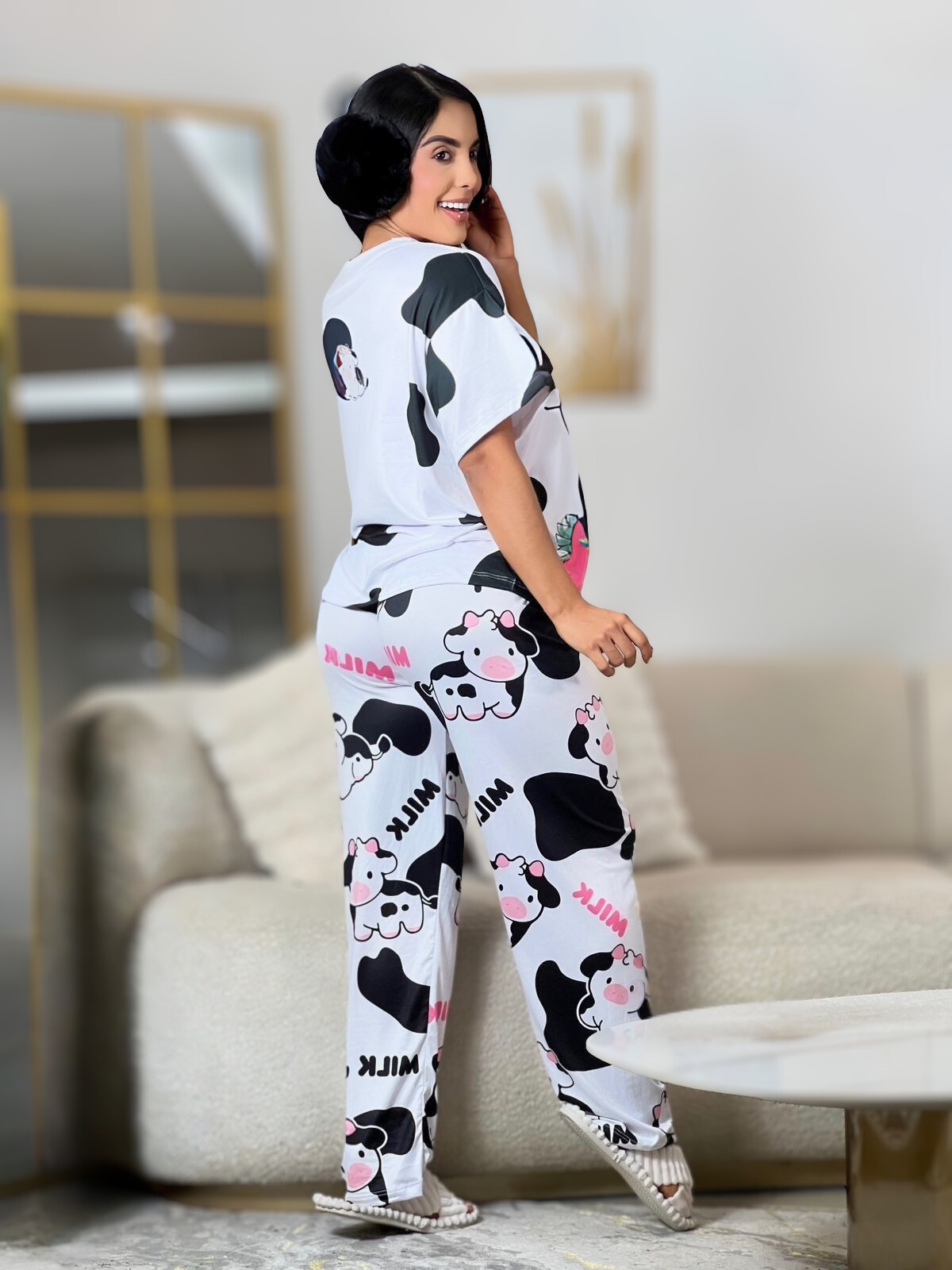 Milk Lover Set -  Pijama Mujer Oversize 3 Piezas